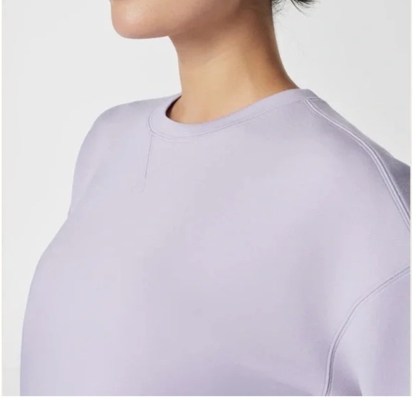 SPANX AirEssentials Crew Neck Top Lilac Color - Picture 3 of 11